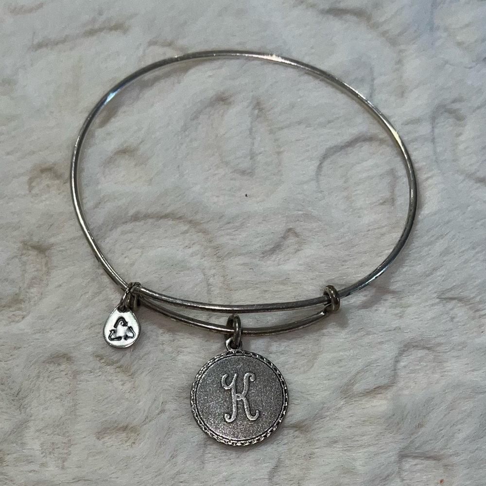 Alex & Ani Initial ‘K’ Charm Bracelet